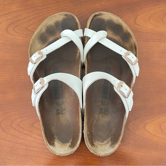 Birkenstock Women’s Mayari Birko Flor White Strap Sandals | EU 39 - Picture 8 of 8